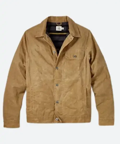 Buy Huckberry X Flint And Tinder Black & Brown Trucker Jacket For Sale Brown