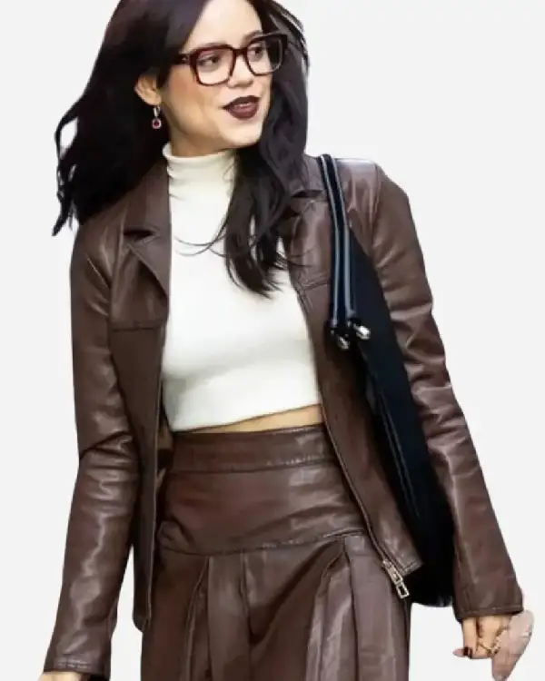 Buy Jenna Ortega Death of a Unicorn 2025 Press Tour Looks Ridley Brown Leather