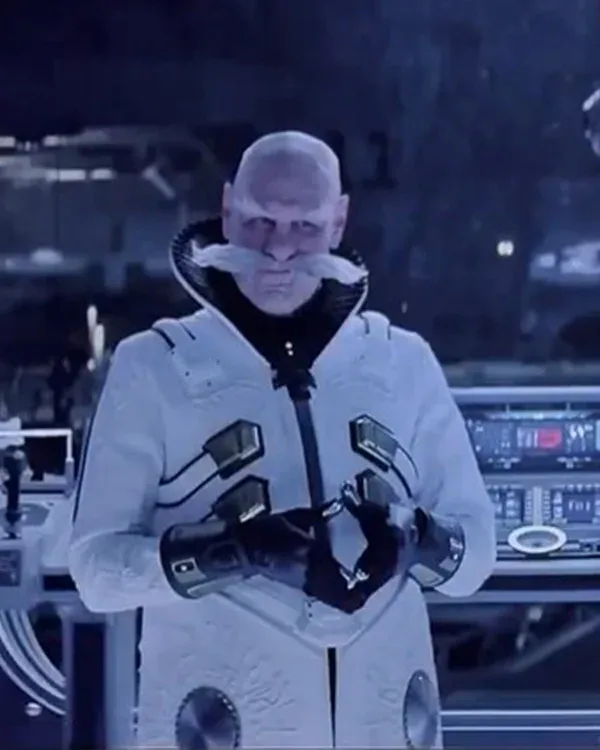 Buy Jim Carrey Sonic the Hedgehog 3 Gerald Robotnik White Long Coat For Sale