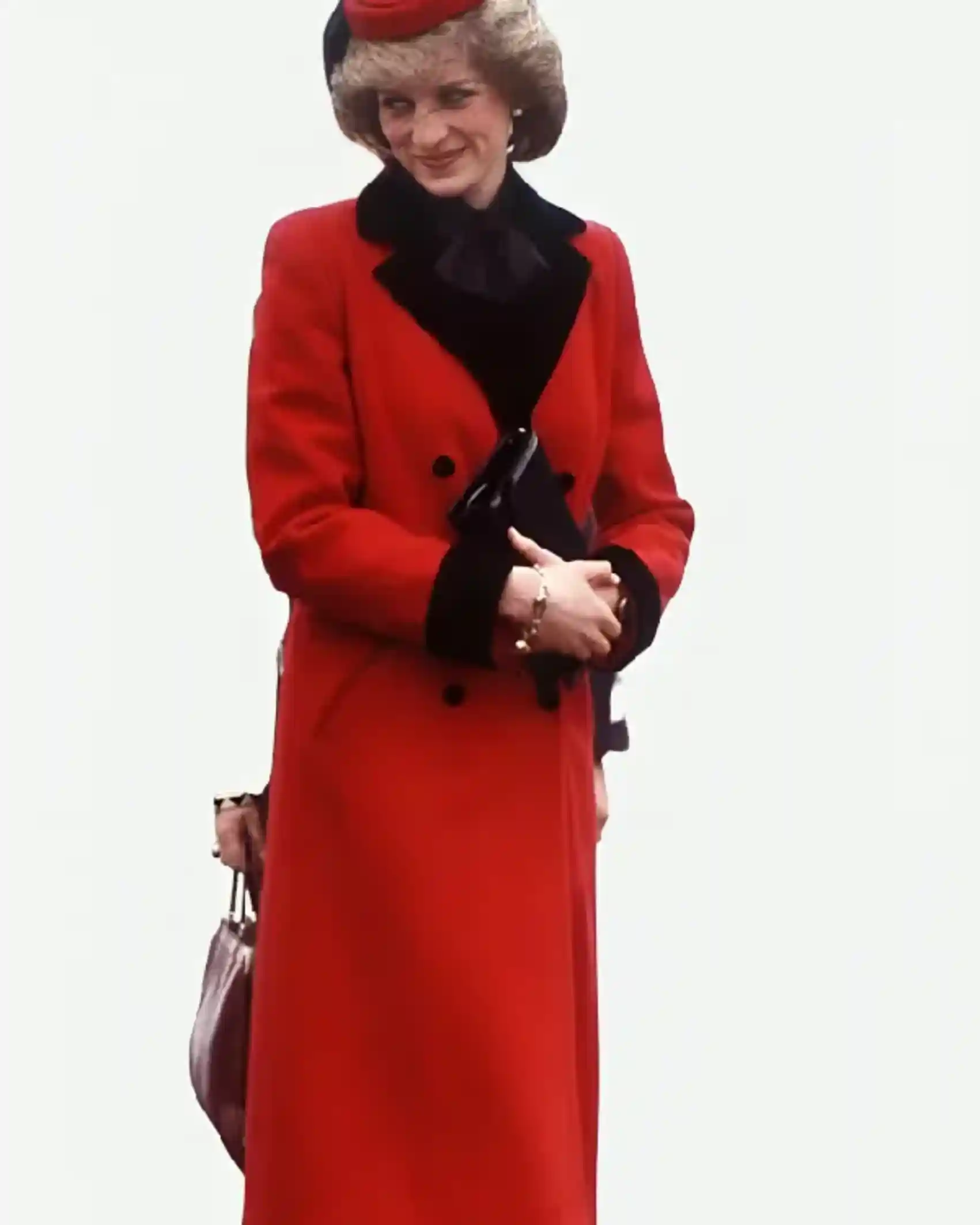 Buy Kristen Stewart Spencer 2021 Diana Princess Double Breasted Red Long Trench Coat Sale