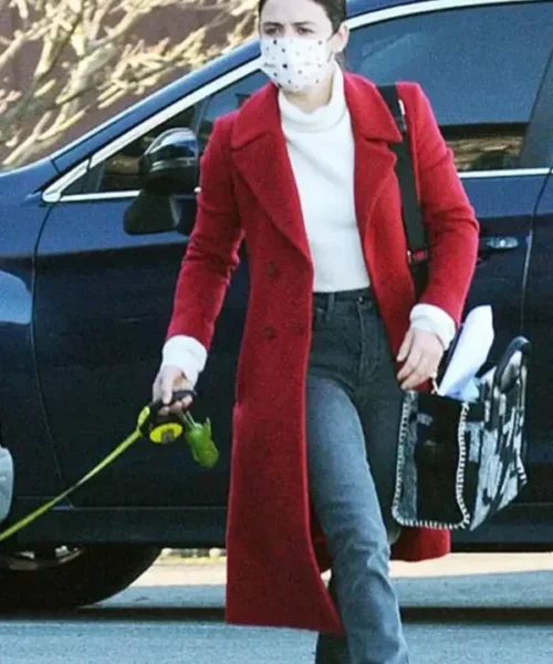 Buy Lucy Hutton The Hating Game Red Wool Coat