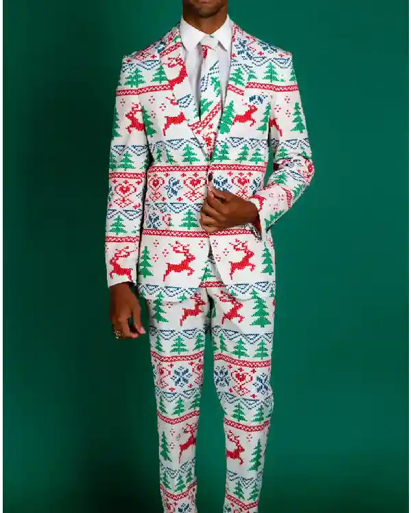 Buy Men Christmas White Suit For Sale