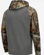 Buy Men’s Tennessee Volunteers Colosseum Arch & Logo Realtree Camo Pullover Hoodie Sale Back