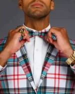Buy Mens White Plaid Christmas Suit – The Scotch on the Rocks Holiday Style