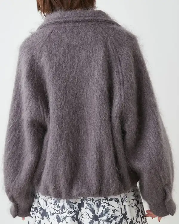Mohair Shaggy Washer Shaggy Short Coat - Jacket Craze
