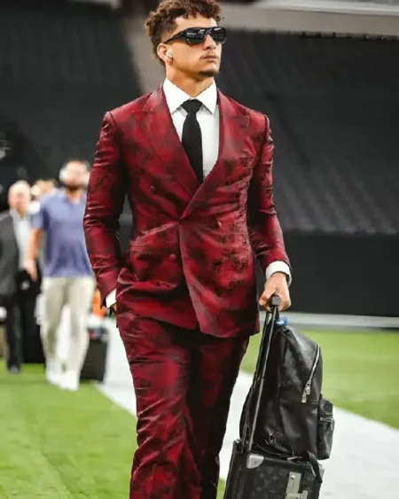 Buy Patrick Mahomes Abstract Print Red Suit