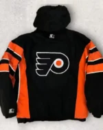 Buy Philadelphia Flyers 90s Black Pullover Jacket Sale