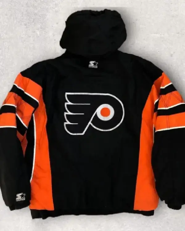 Buy Philadelphia Flyers 90s Black Pullover Jacket Sale