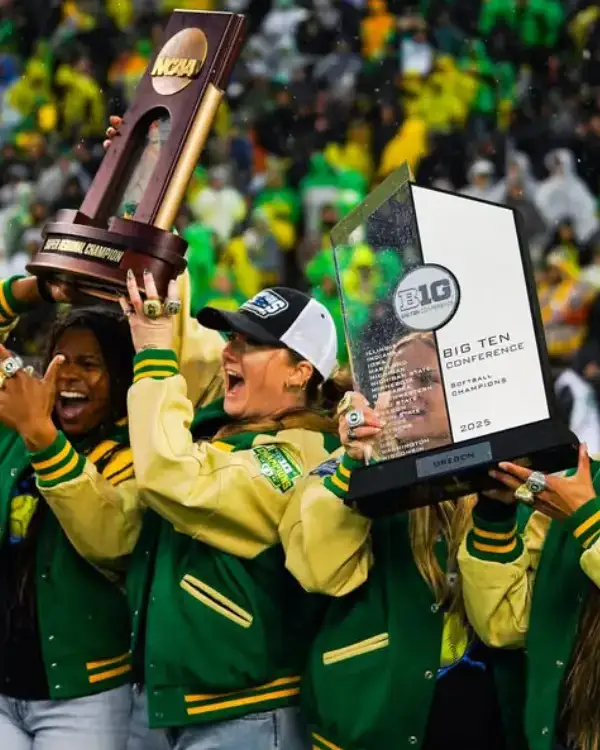 Buy Recreated - University Of Oregon Ducks Letterman Baseball Varsity Jacket Green Sale