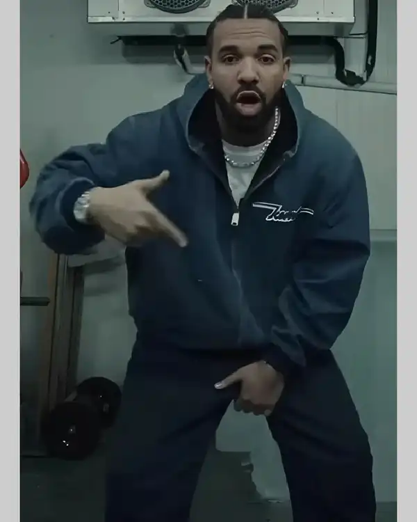 Buy Recreation – Iceman Drake Blue Hooded Zip-up Cotton Jacket For Sale