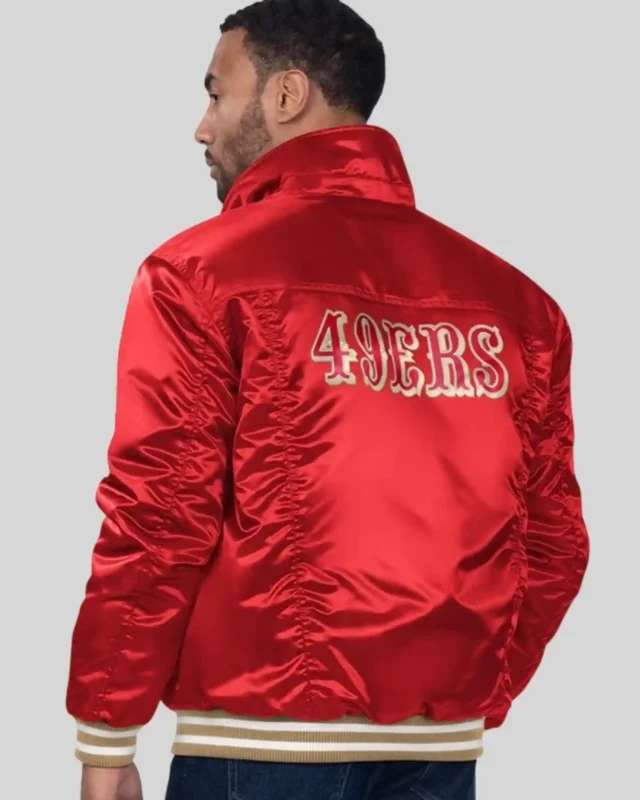 Buy San Francisco 49ers Levi’s x Starter Satin Full-Snap Trucker Jacket Sale