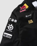 Buy T1 2025 Worlds Uniform Bomber Jacket Black Sale Sleeves