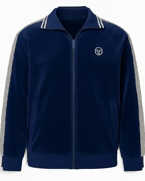 Buy Teddy Dimas Only Murders in the Building Tv Series S05 Nathan Lane Blue Track Jacket Sale