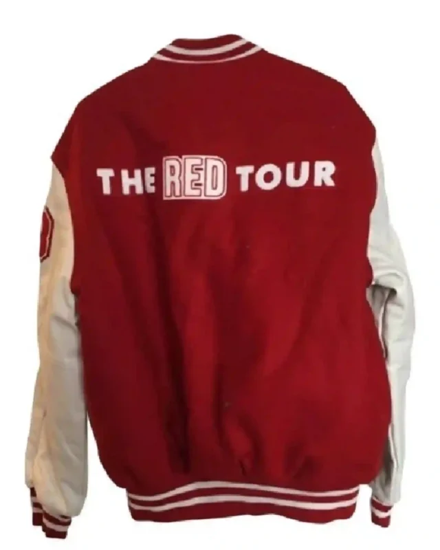 Buy The Red Tour Taylor Swift Red Varsity Wool Jacket Sale Back