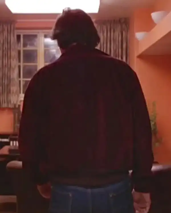 Buy The Shining Film Jack Torrance Corduroy Jacket Sale Maroon Back