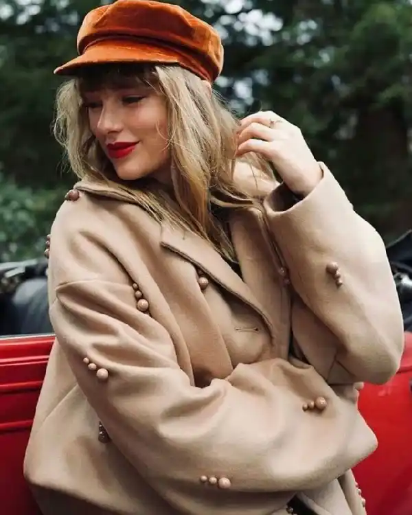 Buy The Short Film Taylor Swift All Too Well Brown Wool Coat on Sale