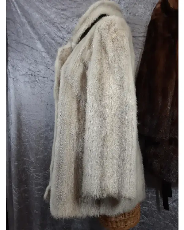 Buy Vintage Grey Mink Fur Coat For Sale