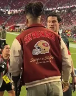 Buy Wear 49ers Pride with This Classic Varsity Bomber Jacket