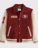 Buy Wear 49ers Pride with This Classic Varsity Bomber Jacket Sale