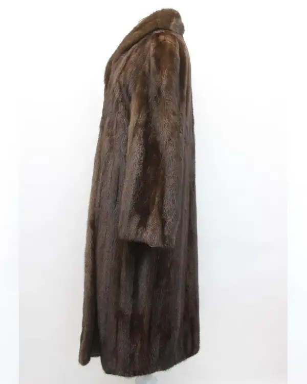 Buy Woman Mahogany Brown Mink Fur Coat