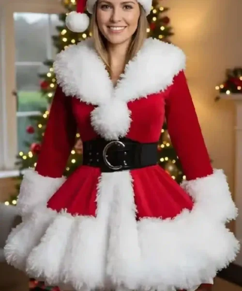 Charming Miss Santa Christmas Costume Coat