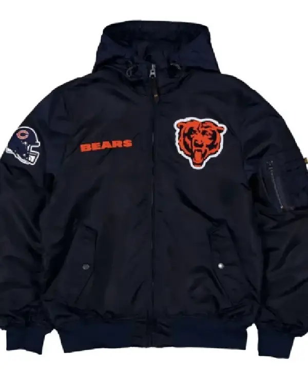Chicago Bears Historic L-2B Hooded Bomber Jacket