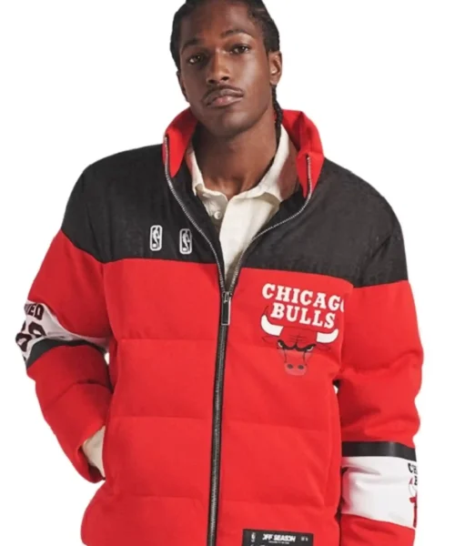 Chicago Bulls Standard Red Puffer Jacket