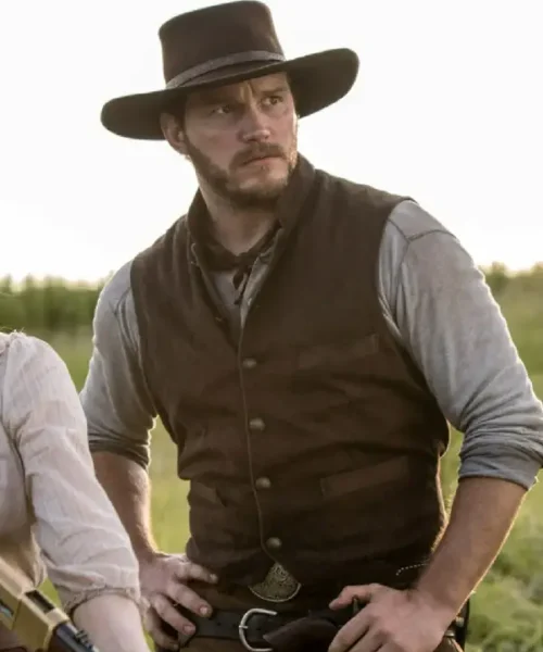 Chris Pratt The Magnificent Seven Suede Vest