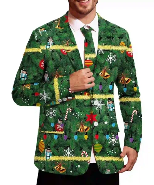 Christmas Green Blazer