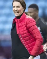Christmas Kate Middleton Red Puffer Jacket