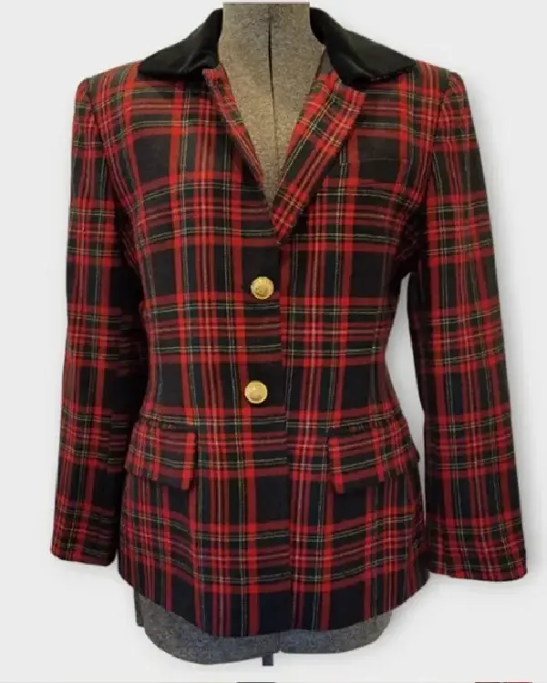 Christmas Plaid Blazer