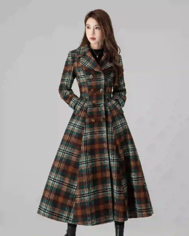 Christmas Plaid Coat
