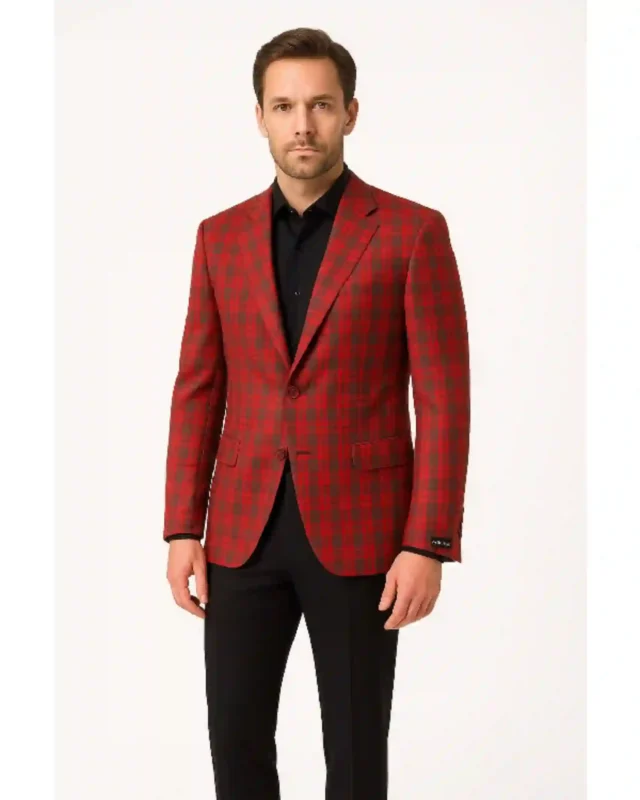 Christmas Plaid Sports Coat