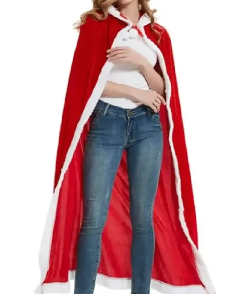 Christmas Red Santa Cloak with Hood