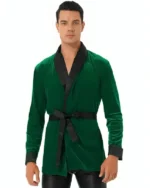 Christmas Smoking Green Jacket