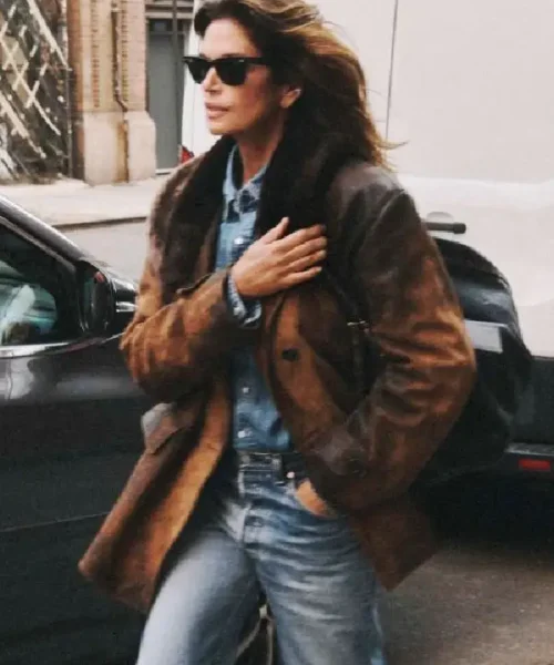 Cindy Crawford Harper’s Bazaar Leather Jacket