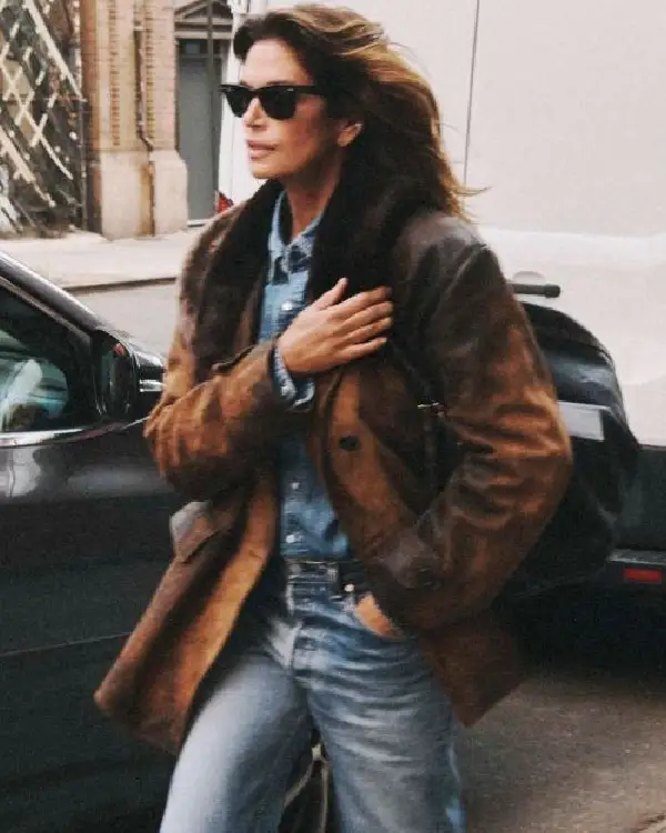 Cindy Crawford Harper’s Bazaar Leather Jacket