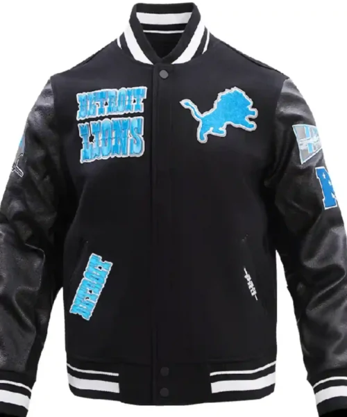Classic Detroit Lions Letterman Jacket
