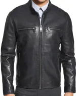 _Classic Obey Men Leather Jacket