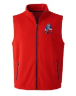 Coach Mike Vrabel New England Patriots 2025 Red Full-Zip Vest