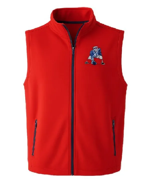 Coach Mike Vrabel New England Patriots 2025 Red Full-Zip Vest