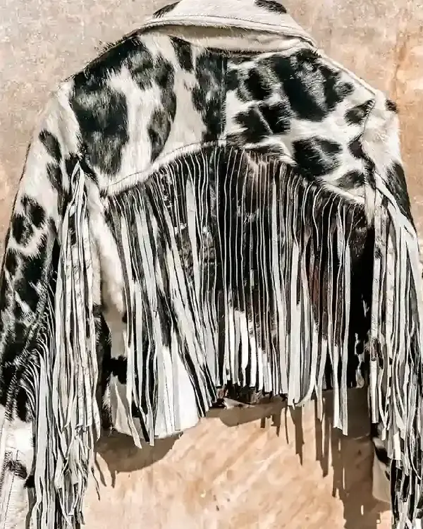 Cowhide Fringe Jacket sale