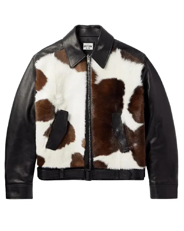 Cowhide Leather Bomber Jacket