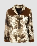 Cowhide Vintage White And Brown Fur Leather Jacket (1)