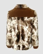 Cowhide Vintage White And Brown Fur Leather Jacket sale