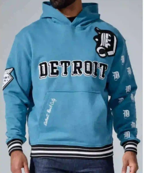 D Town Blue Pullover Hoodie