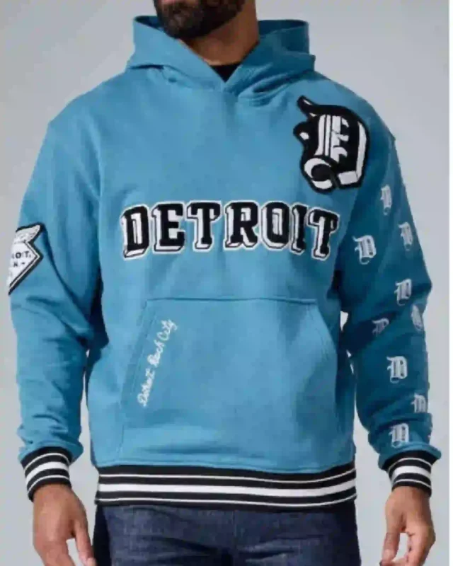 D Town Blue Pullover Hoodie