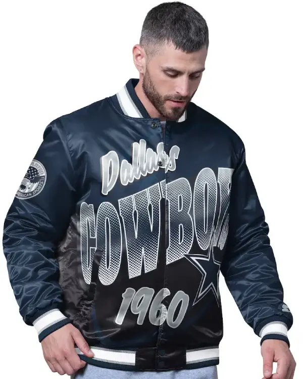 Dallas Cowboys Starter Pass Rush Varsity Jacket