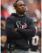 DeMeco Ryans Houston Texans Sideline 2025 Black Pullover Hoodie