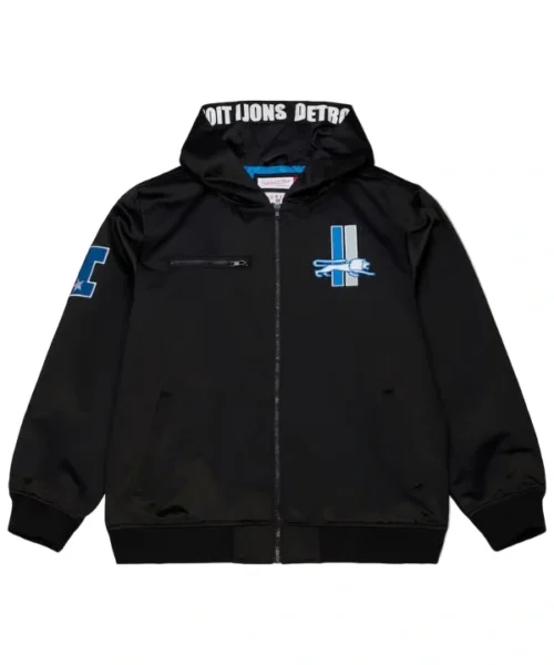 Detroit Lions Walk the Tunnel Hooded Bomber Jacket